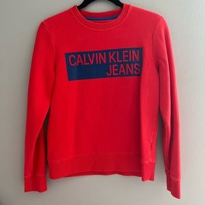 Calvin Klein Red Crewneck